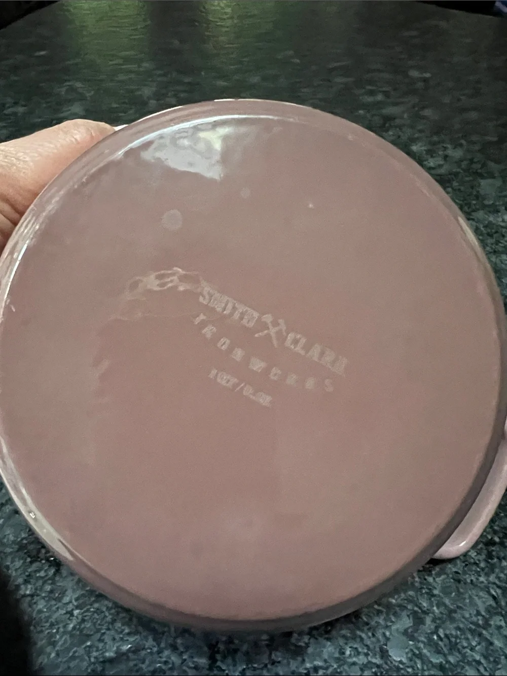 Smith and Clark 1 Quart Dusty Rose Dutch Oven Pot